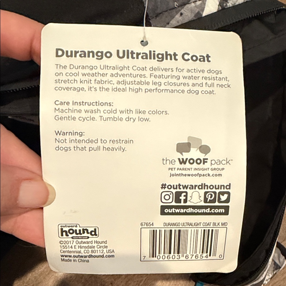 Outward Hound Durango ultralight Dog Coat - Picture 4 of 6